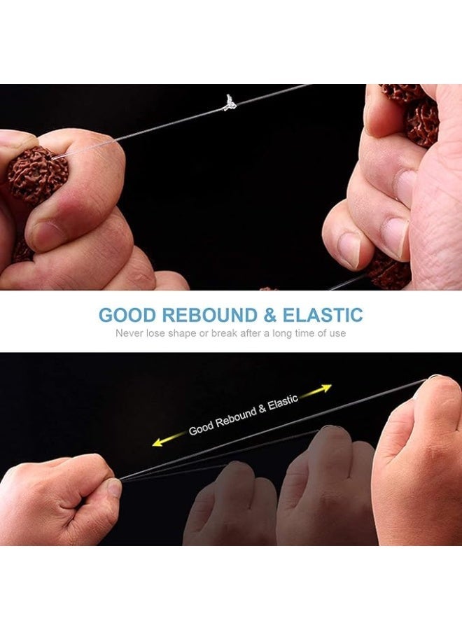 3 Rolls 0.8mm Transparent Jewelry Making String for Beading Jewelry Making Accessories and Beading Necklaces and Bracelets, Multi-Use Easy to Use Flexible Easy to Knotting and Shaping - Image 3